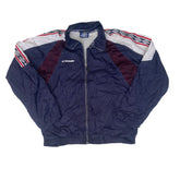 Vintage Y2K navy blue red white Umbro football waterproof windbreaker size large